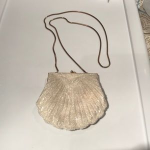 Jenny Buchanan White Sea shell mini purse